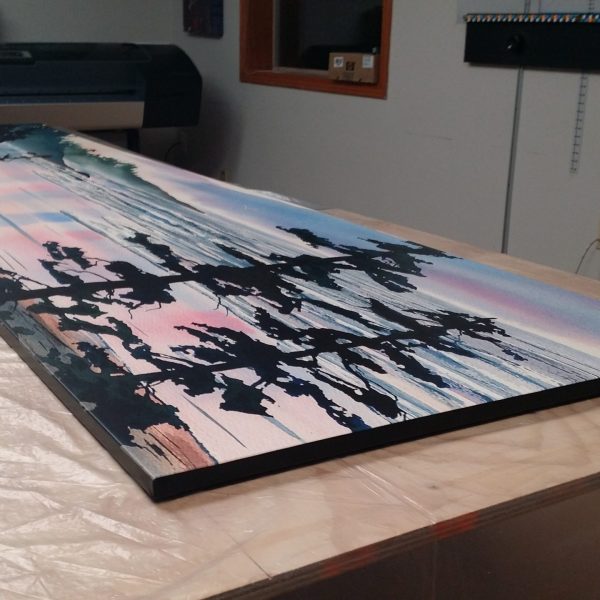 “Morning Surf” stretched.